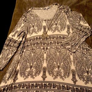 Fever long handkerchief bottom tunic 1X